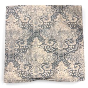 Pottery Barn Janelle Damask Printed Linen Cotton Blend 20" Square Pillow Cover